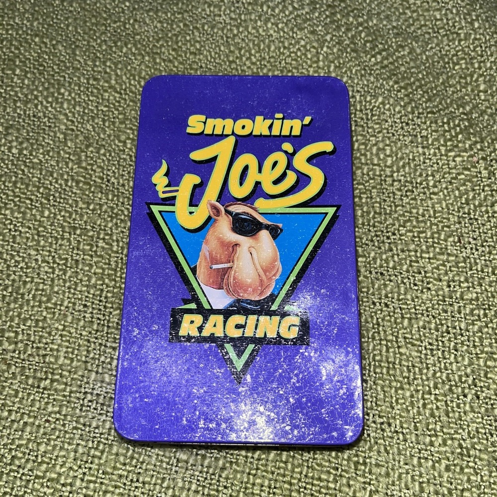 Smokin` Joe's Racing Tin Tobacco Collectors Box with 50 Book Matches